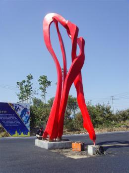 hj1730 不銹鋼雕塑—舞_青島國際服裝城不銹鋼雕塑、石雕、玻璃鋼雕塑_濱州宏景雕塑有限公司